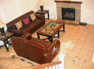 flood in the living room