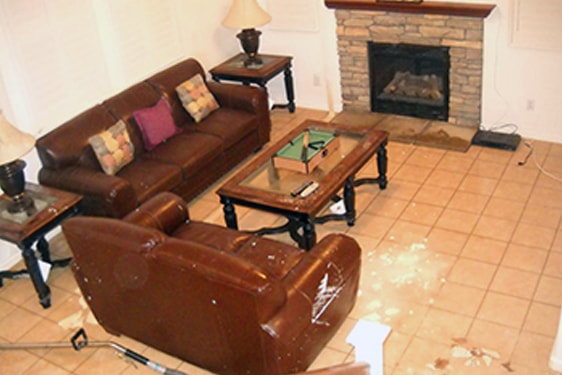 flood in the living room